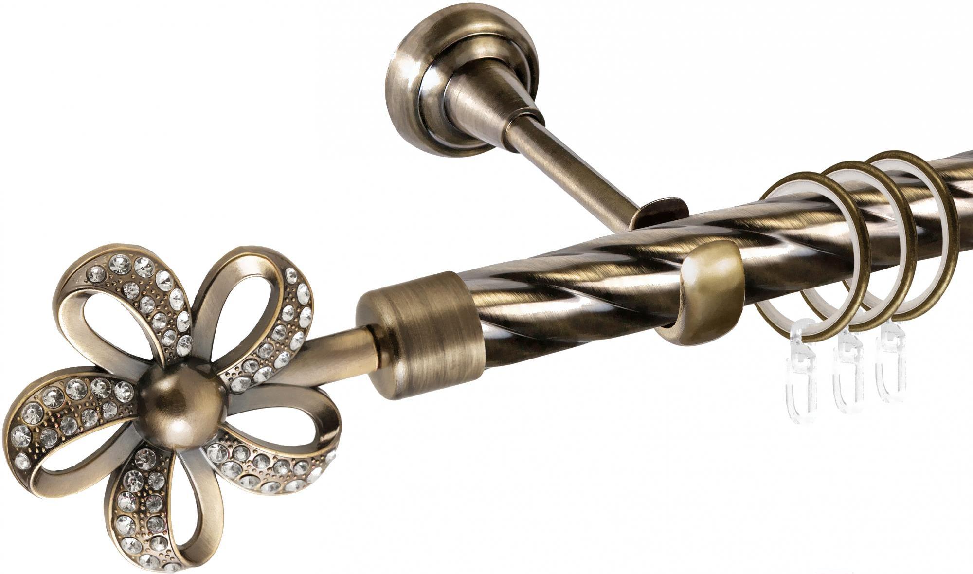 

Карниз АС ФОРОС Grace D25К + наконечники Ромилда 1.4м антик, Grace D25К + наконечники Ромилда 1.4м