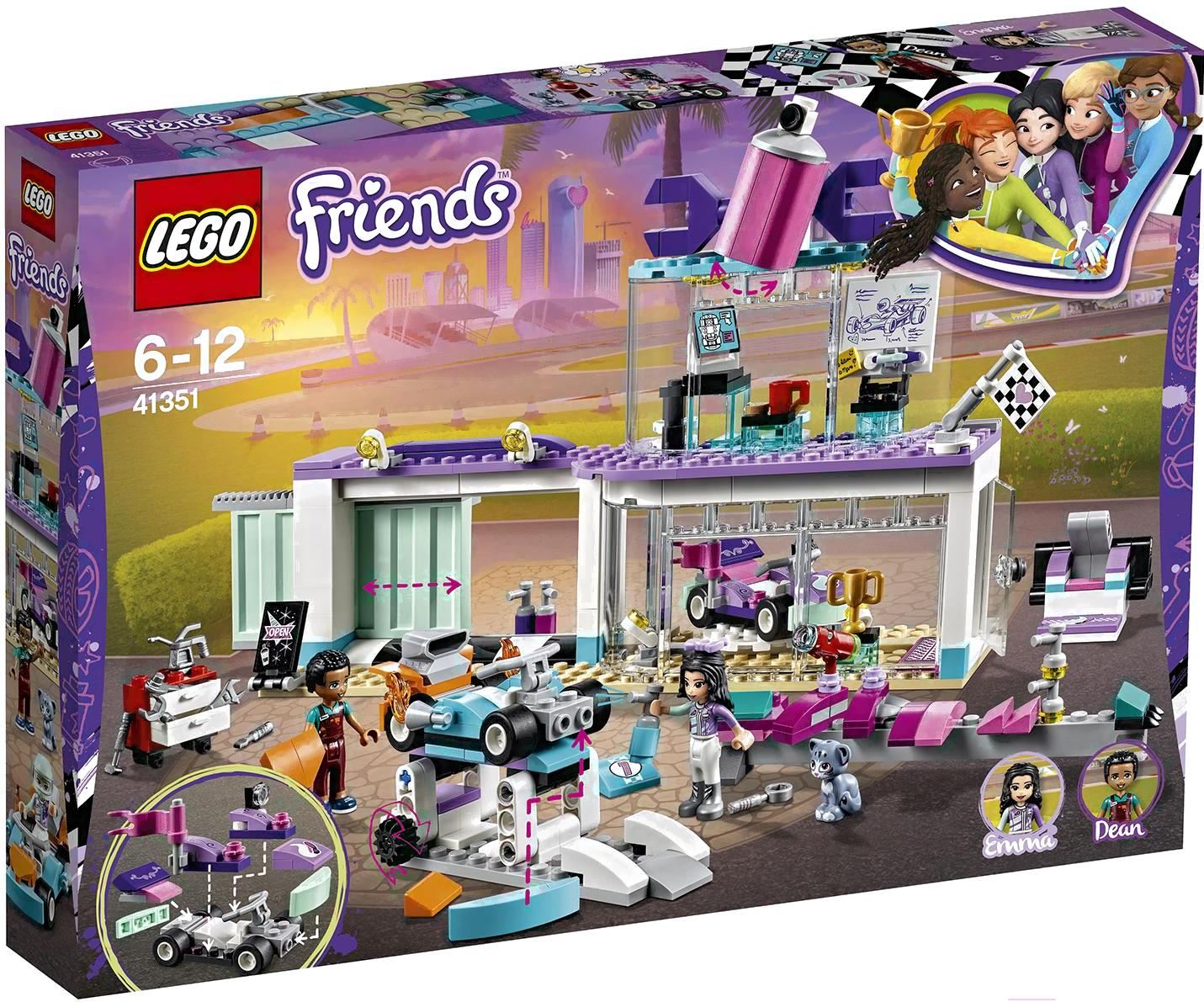 

Конструктор Lego Friends Мастерская по тюнингу автомобилей 41351, Friends Мастерская по тюнингу автомобилей