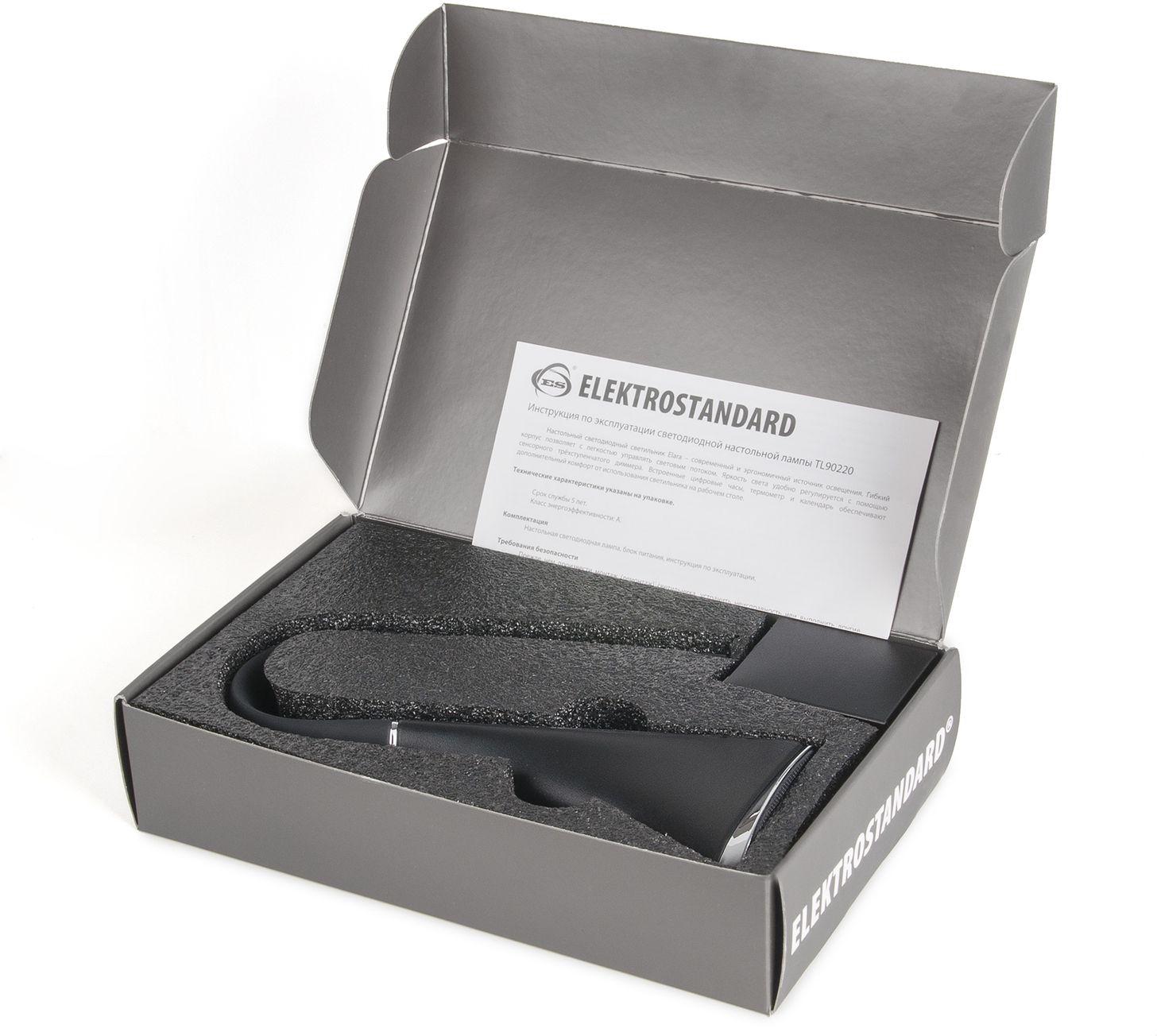 

Настольная лампа Elektrostandard Elara черный [TL90220], Настольная лампа Elektrostandard Elara TL90220 черный