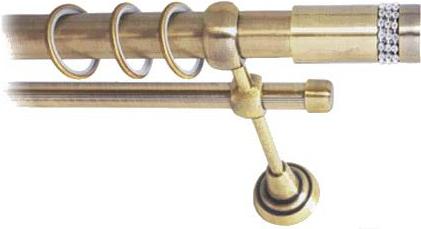 

Карниз Lm Decor Имидж 116 2р гладкий 1.8м антик, Имидж 116 2р гладкий 16мм 1.8м