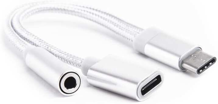 

Переходник Atom USB Type-C 3.1 - 3.5 Jack/USB Type-C 0.15м серебряный (31043)