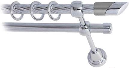 

Карниз Lm Decor Луна 056 2р витой 4м хром, Луна 056 2р витой 16мм 4.0м
