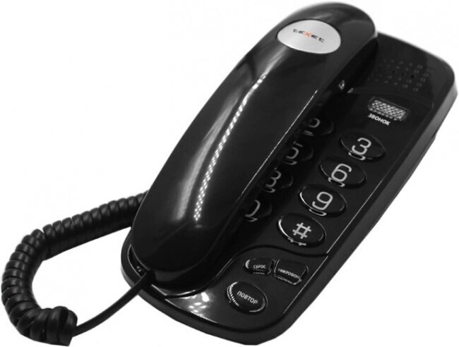 

Проводной телефон TeXet TX-238 черный, Проводной телефон TeXet TX-238 (черный)