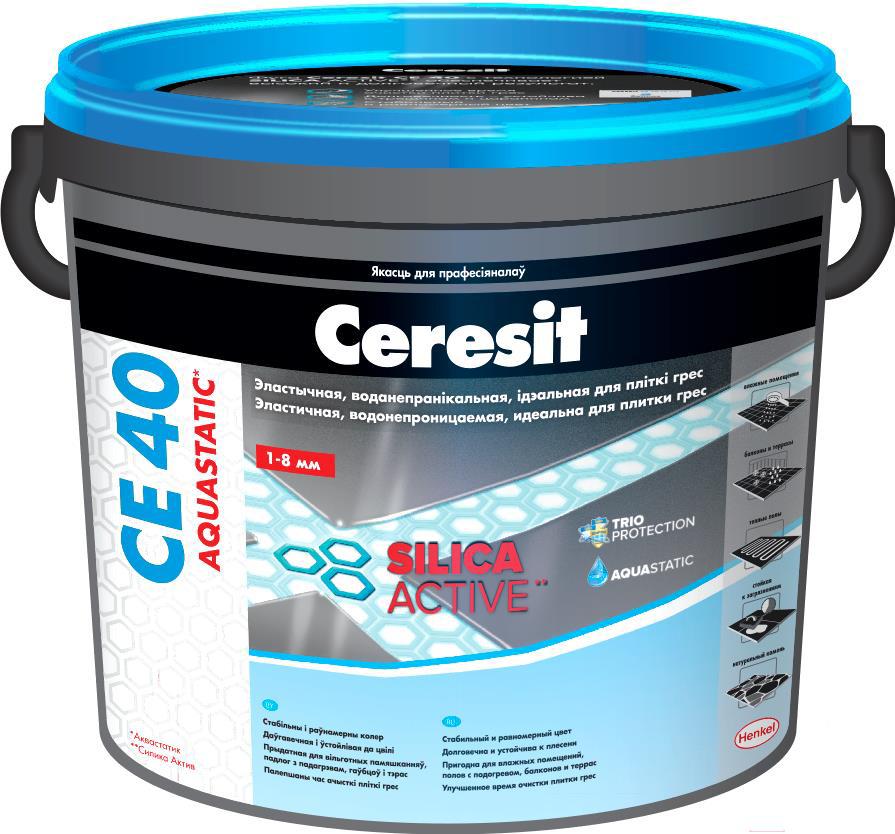 

Фуга Ceresit 40 Aquastatic 5кг графит
