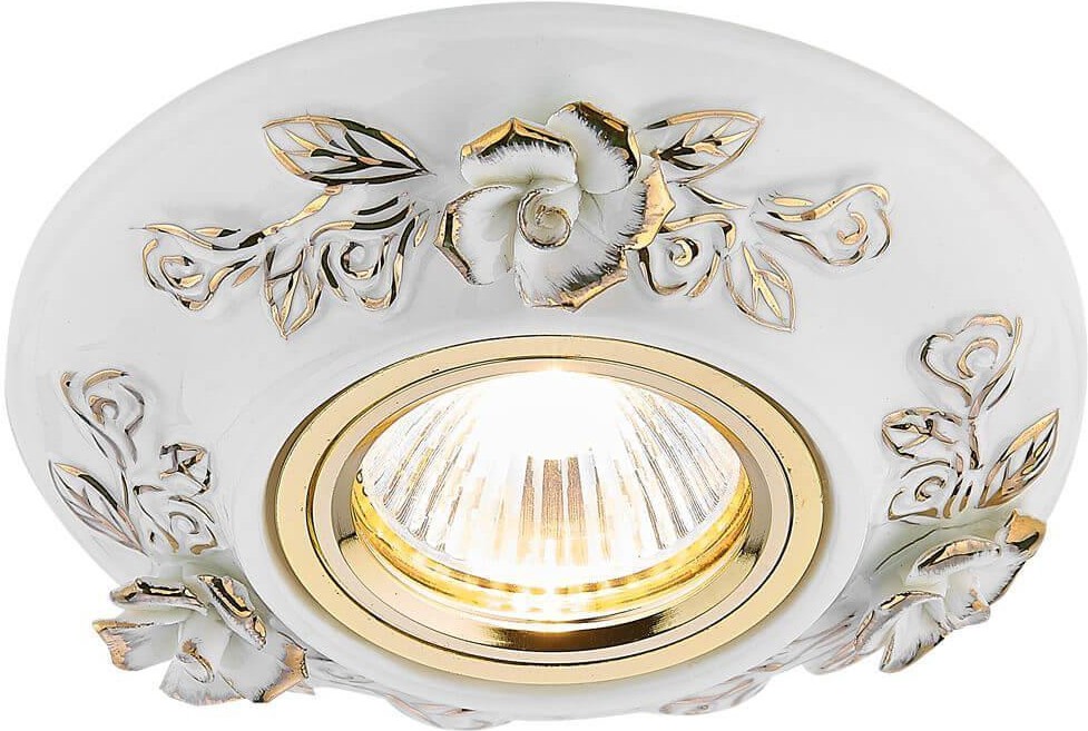 

Встраиваемый точечный светильник Ambrella Light D5503 W/GD