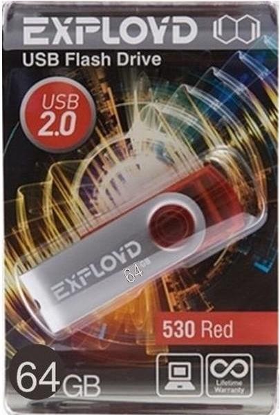 

Usb flash Exployd 530 64Gb красный, 530 64Gb