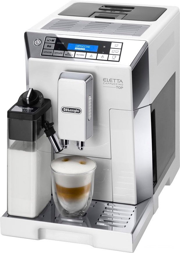 

Эспрессо кофемашина DeLonghi Eletta Cappuccino TOP ECAM 45.760.W, ECAM 45.760.W Eletta Cappuccino TOP