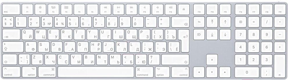 

Клавиатура Apple Magic Keyboard [MQ052RS], Magic Keyboard with Numeric Keypad