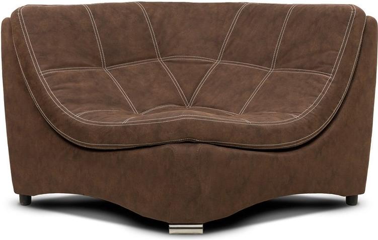 

Угловое кресло Woodcraft Монреаль Zamsha Brown коричневый 14873, Монреаль Zamsha