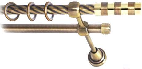 

Карниз Lm Decor Жезл 060 2р витой 3.6м антик, Жезл 060 2р витой 16мм 3.6м