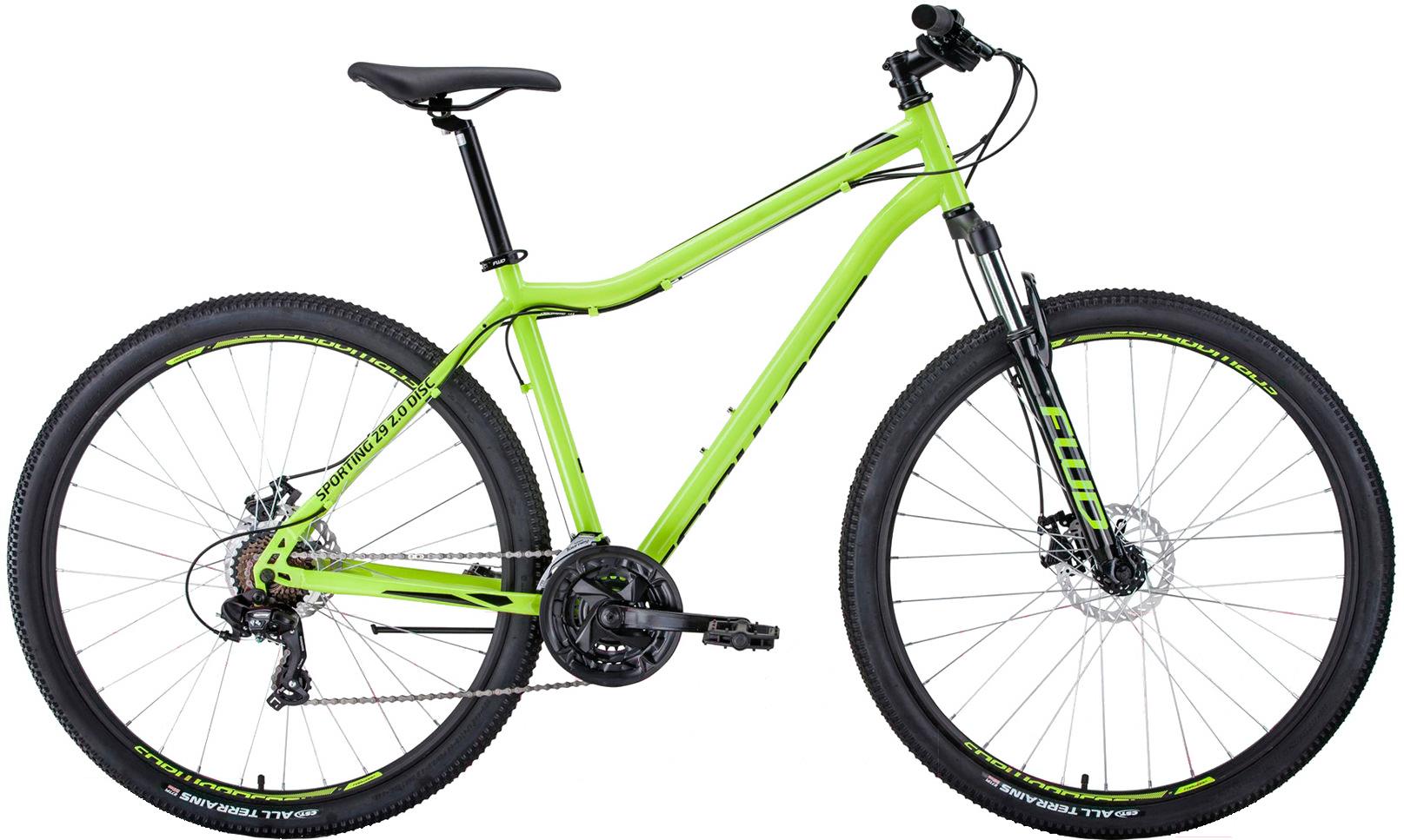 

Велосипед Forward Sporting 29'' 2.0 disc рама 19 дюймов светло-зеленый/черный, Sporting 29 2.0 disc 19