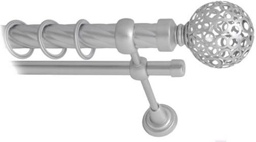 

Карниз Lm Decor Ажур 095 2р витой 25/16мм 3м сатин, Ажур 095 2р витой 25/16мм 3.0м