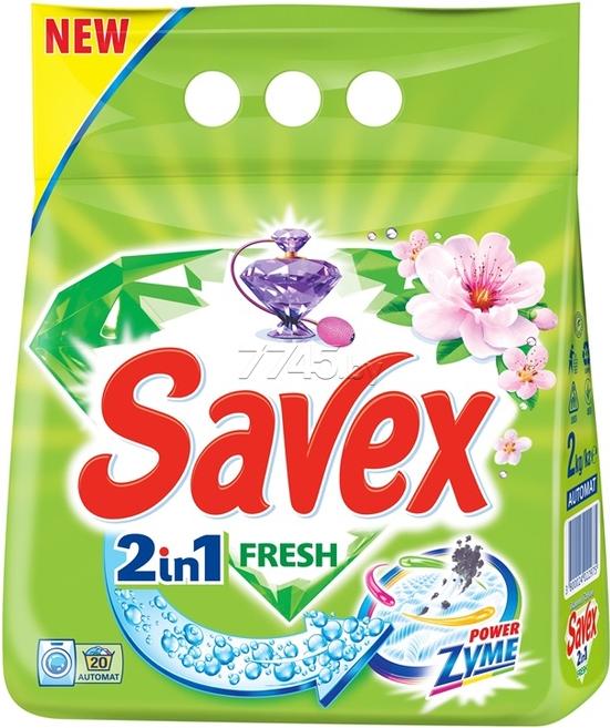 

Гель для стирки Savex 2 в 1 Fresh 2,2 л, 2 в 1 Fresh 2,2 л