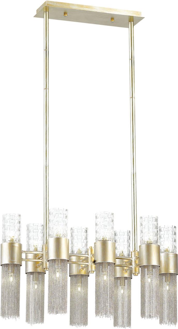 

Люстра на штанге Odeon Light 4631/16 ODL20 419 G9 16*40W 220V PERLA серебристый/стекло/металл.цепочки