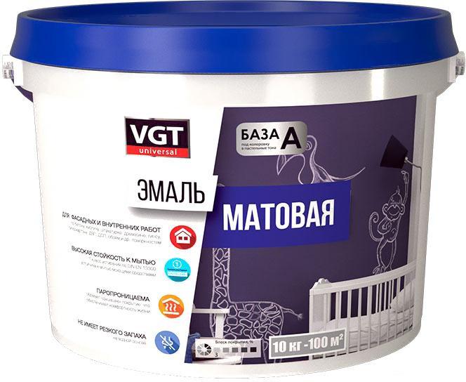 

Эмаль VGT ВД-АК-1179 Универсальная Матовая RAL9005 1 кг (черный)