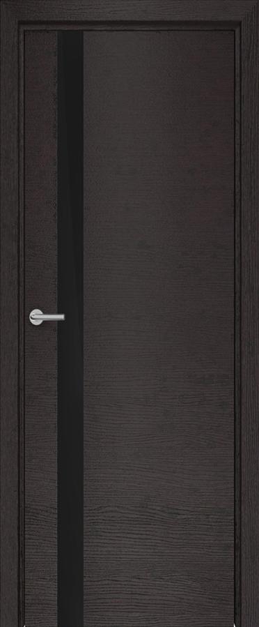 

Межкомнатная дверь Юркас Deform H2 ДО 80x200 дуб французский темный/Lacobel черный, Deform H2 ДО 80x200
