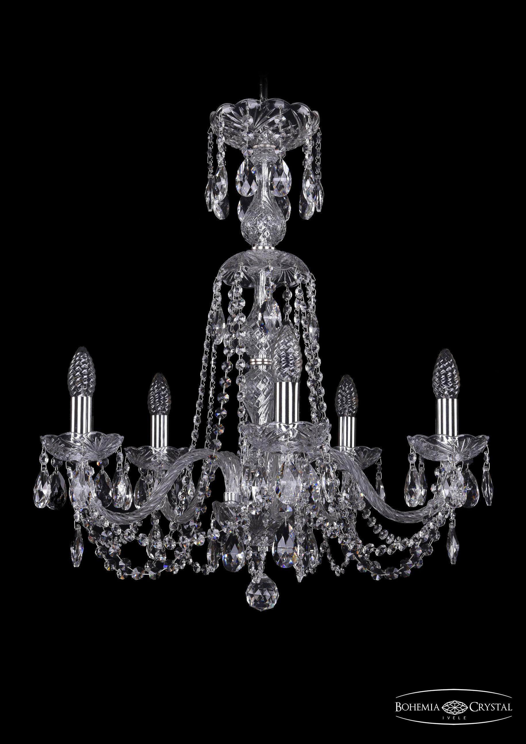 

Подвесная люстра Bohemia Ivele Crystal 1402/5/195/XL-64/Ni
