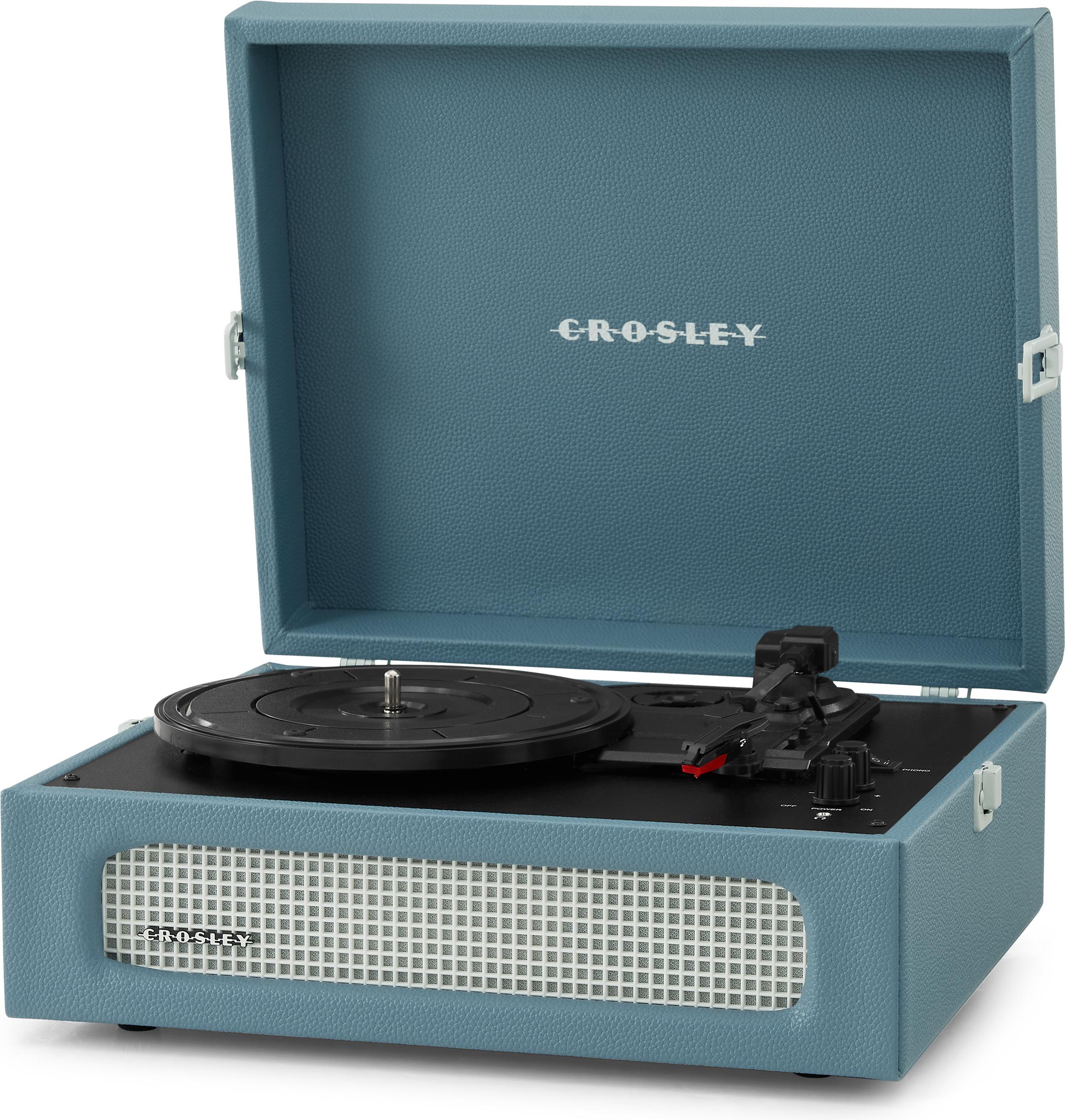 

Виниловый проигрыватель Crosley Voyager Plus Washed Blue [CR8017B-WB4], Виниловый проигрыватель Crosley Cruiser Plus Washed blue (CR8017B-WB4)