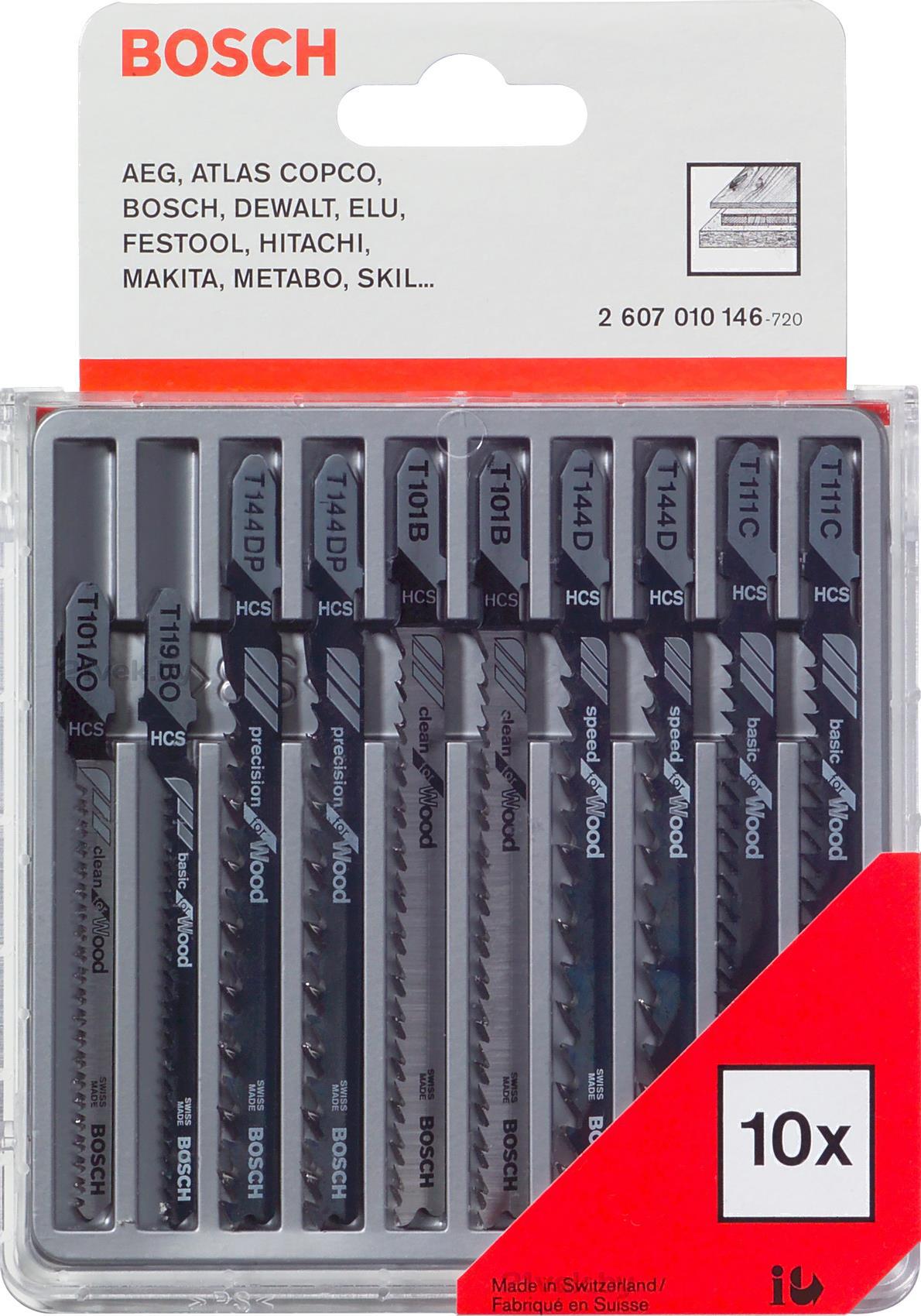 

Набор оснастки Bosch 2.607.010.146 (10 предметов), 10шт