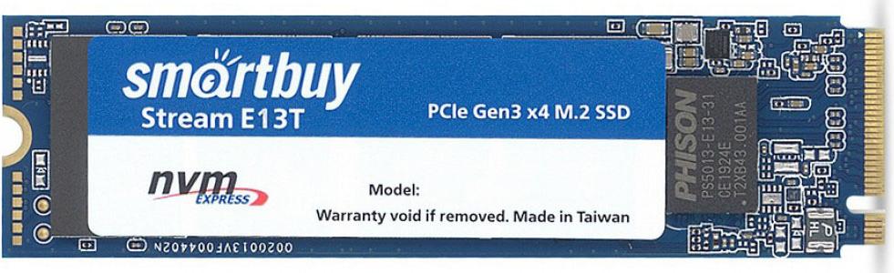 

SSD диск SmartBuy M.2 1.0Tb Stream E13T [SBSSD-001TT-PH13T-M2P4], M.2 1.0Tb Stream E13T