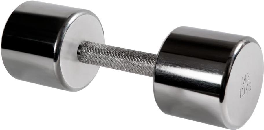 

Гантель хромированная MB Barbell 10 кг [MB-FitM-10], хромированная 10 кг