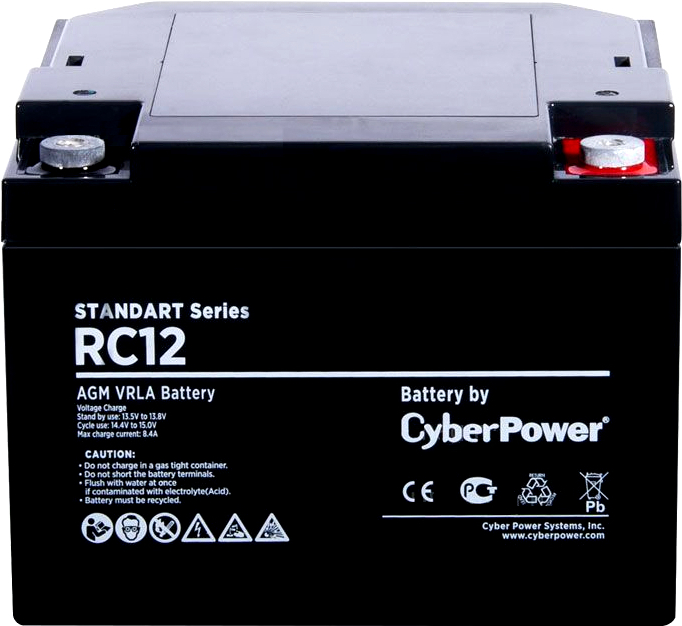 

Аккумулятор для ИБП CyberPower 12V 40 Ah [RC 12-40], Аккумулятор для ИБП CyberPower 12V 40 Ah RC 12-40