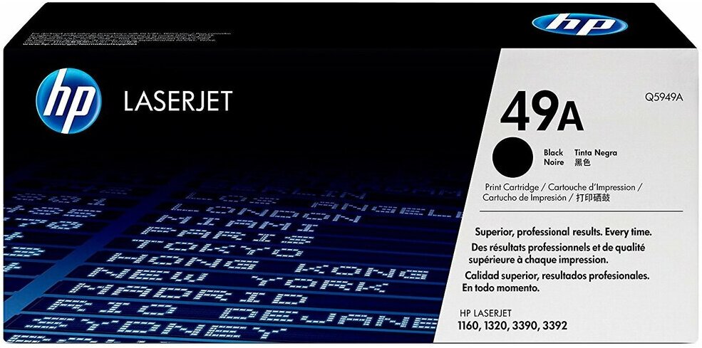 

Картридж для принтера HP 49A (Q5949A), Картридж HP 49A Q5949A черный