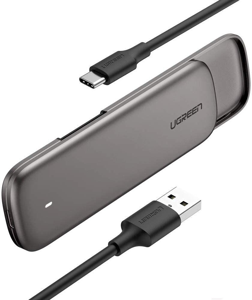 

Бокс для жесткого диска Ugreen CM238 Grey [60355], Бокс для накопителей UGREEN CM238-60355