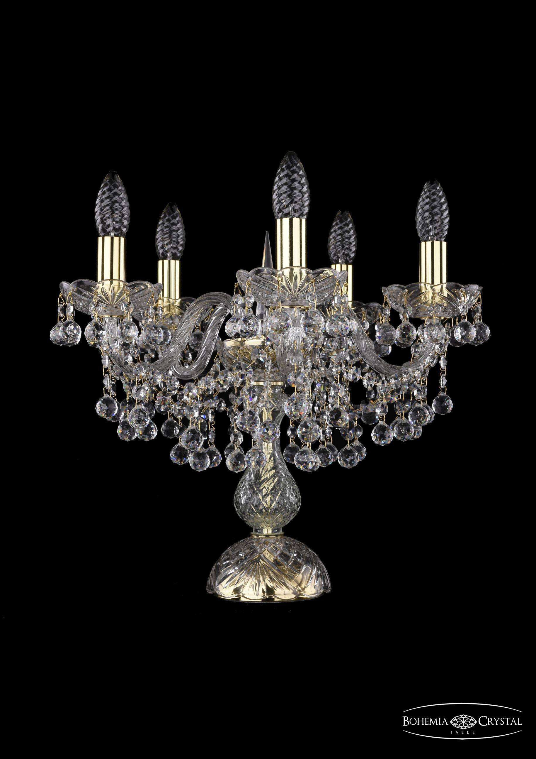 

Подвесная люстра Bohemia Ivele Crystal 1409L/5/141-39/G, Настольная лампа Bohemia Ivele Crystal 1409L/5/141-39/G