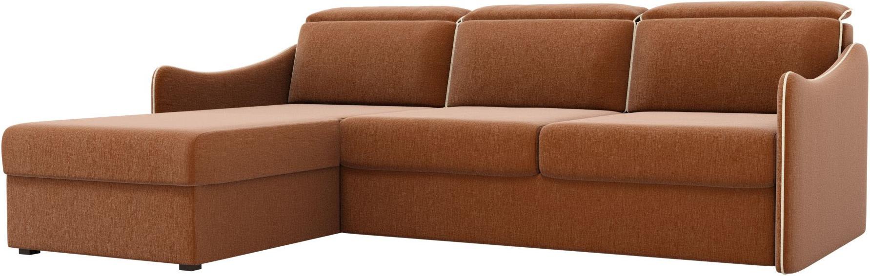 

Угловой диван Лига Диванов Скарлетт 125 левый 60679 рогожка коричневый, Скарлетт угловой левый 60679 рогожка