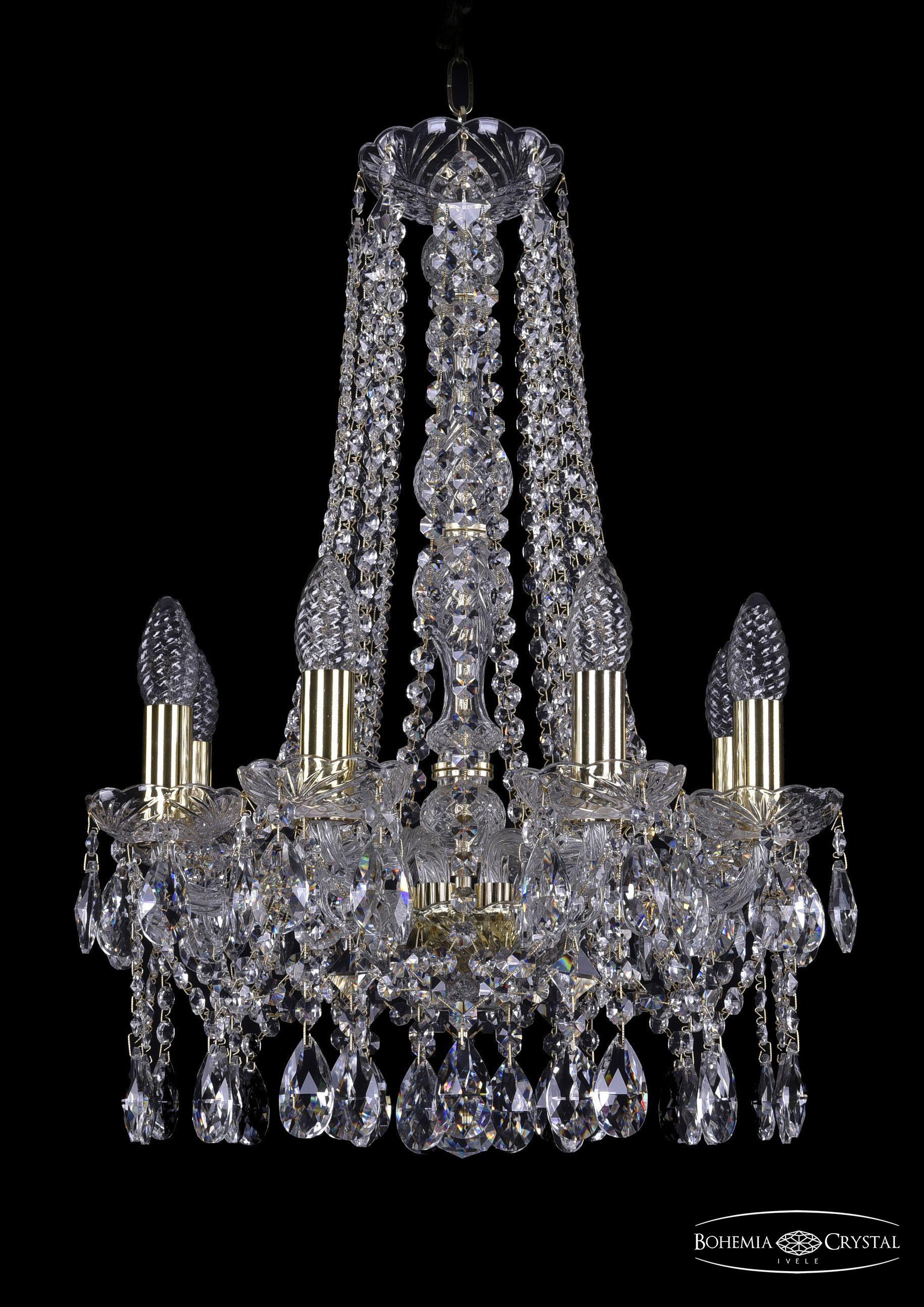 

Подвесная люстра Bohemia Ivele Crystal 1413/8/141/h-59/G