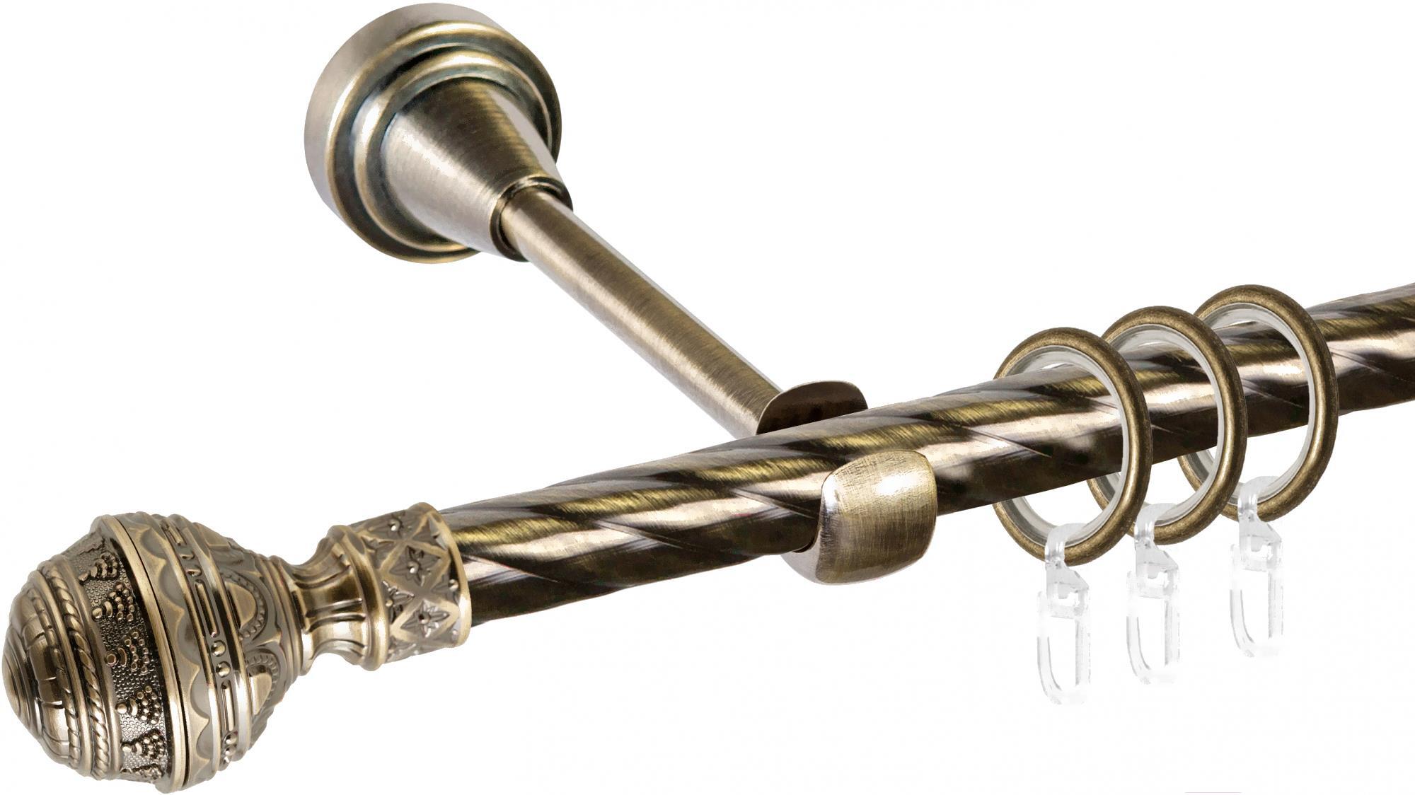 

Карниз АС ФОРОС Grace D16К + наконечники Ампир 1.8м антик