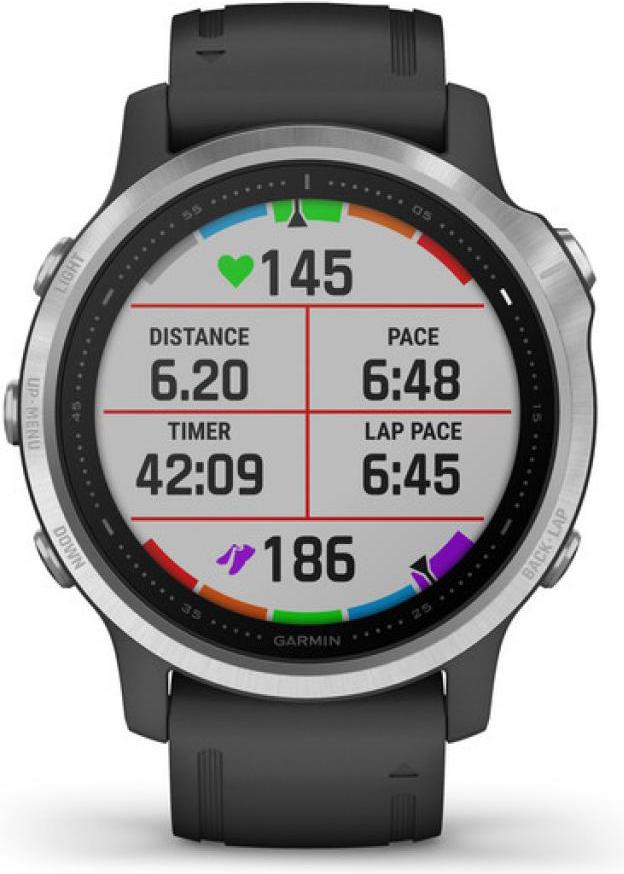 

Умные часы Garmin Fenix 6S серебристый/черный [010-02159-01], Fenix 6S