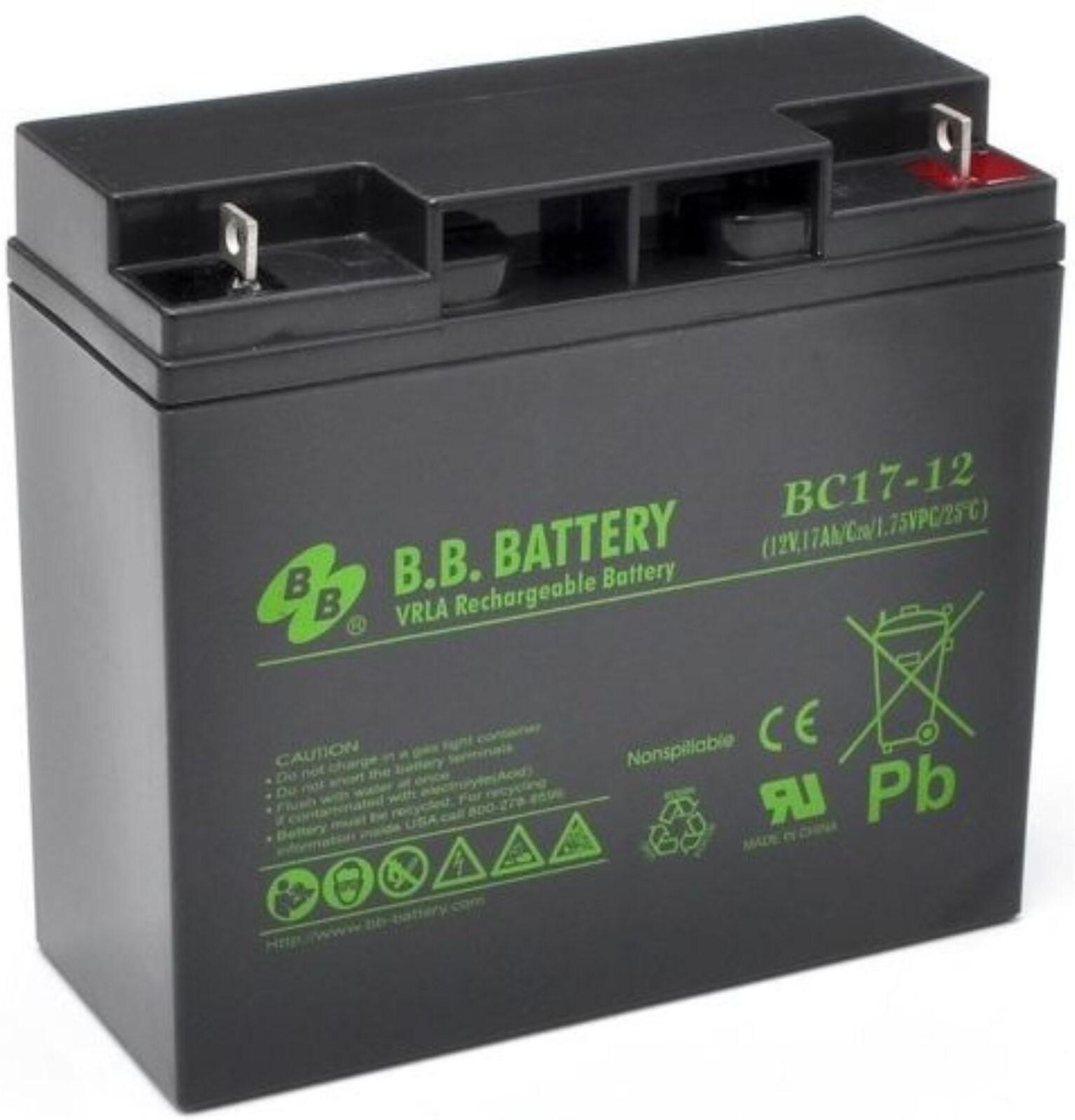 

Батарея для ИБП BB BC 17-12 12В 17Ач
