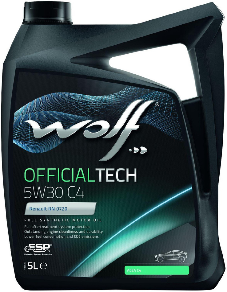 

Моторное масло Wolf OfficialTech 5W30 C4 5л [65608/5], Моторное масло Wolf OfficialTech 5W30 C4 5л 65608/5