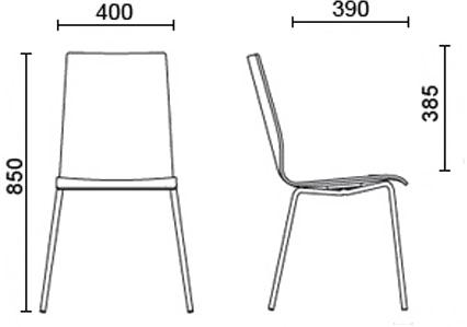 

Стул Nowy Styl Sofi Chrome CN-206, Sofi Chrome CN-206