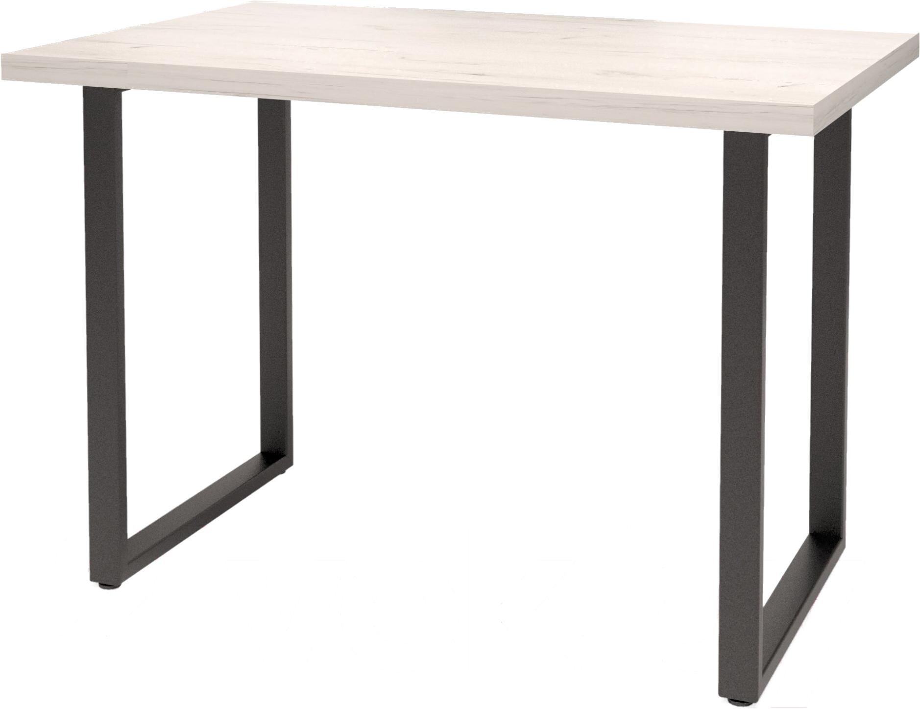 

Стол обеденный Millwood Лофт Ницца Л 130x80x75 дуб белый Craft/металл черный