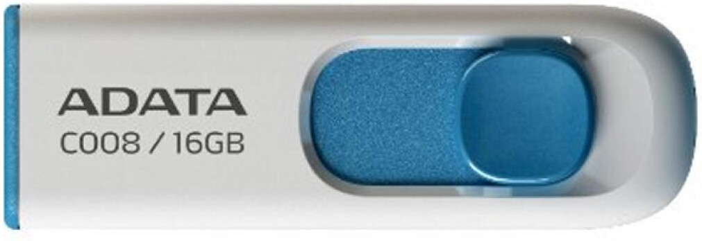 

USB Flash A-Data C008 White+Blue 16 Гб (AC008-16G-RWE), Usb flash A-Data C008 16 Гб AC008-16G-RWE White/Blue