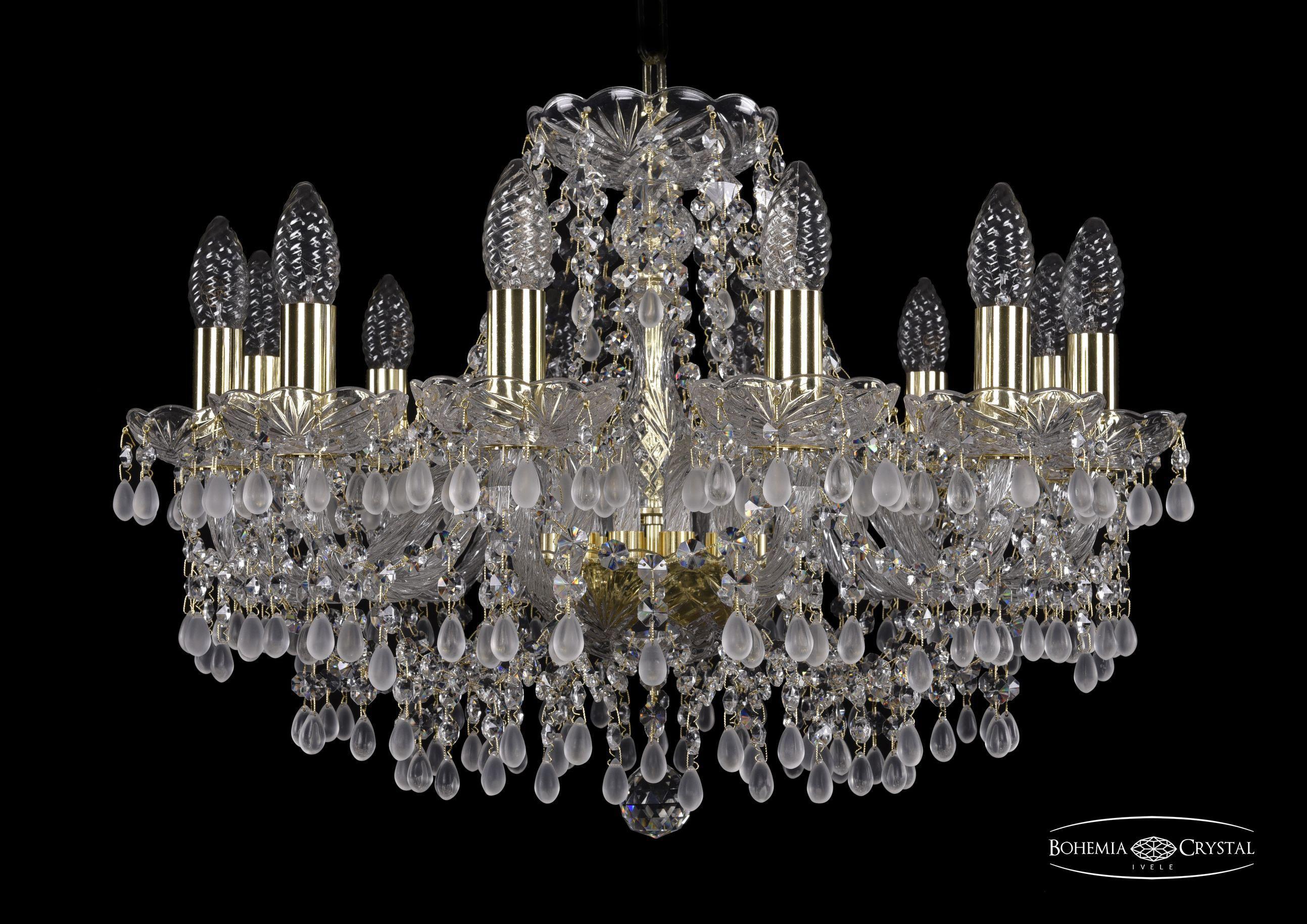 

Подвесная люстра Bohemia Ivele Crystal 1410/12/195/G/V0300