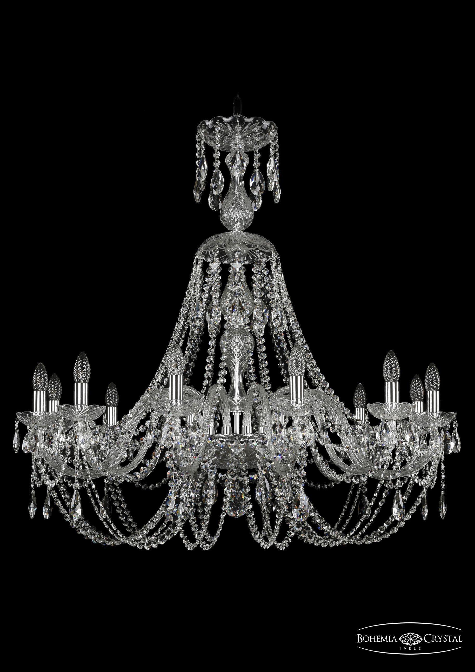 

Подвесная люстра Bohemia Ivele Crystal 1406/12/360/XL-97/Ni