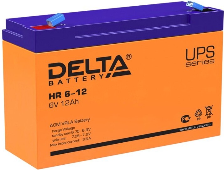 

Аккумулятор для ИБП Delta HR 6-12