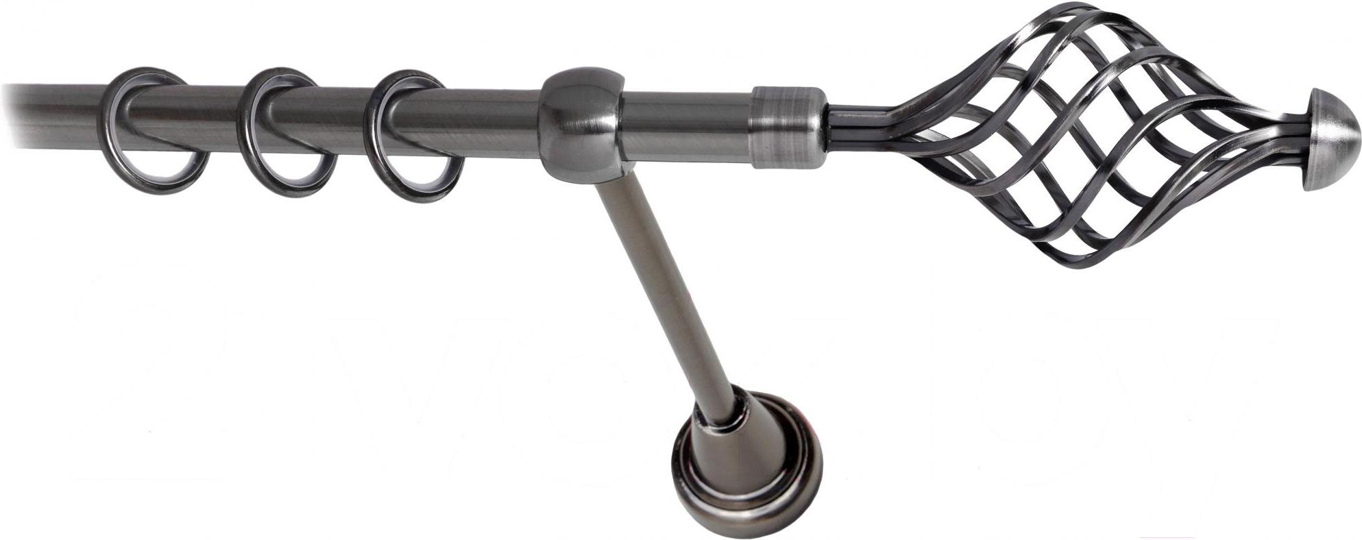 

Карниз Lm Decor Вираж 098 1р гладкий 3м антрацит, Вираж 098 1р гладкий 16мм 3.0м
