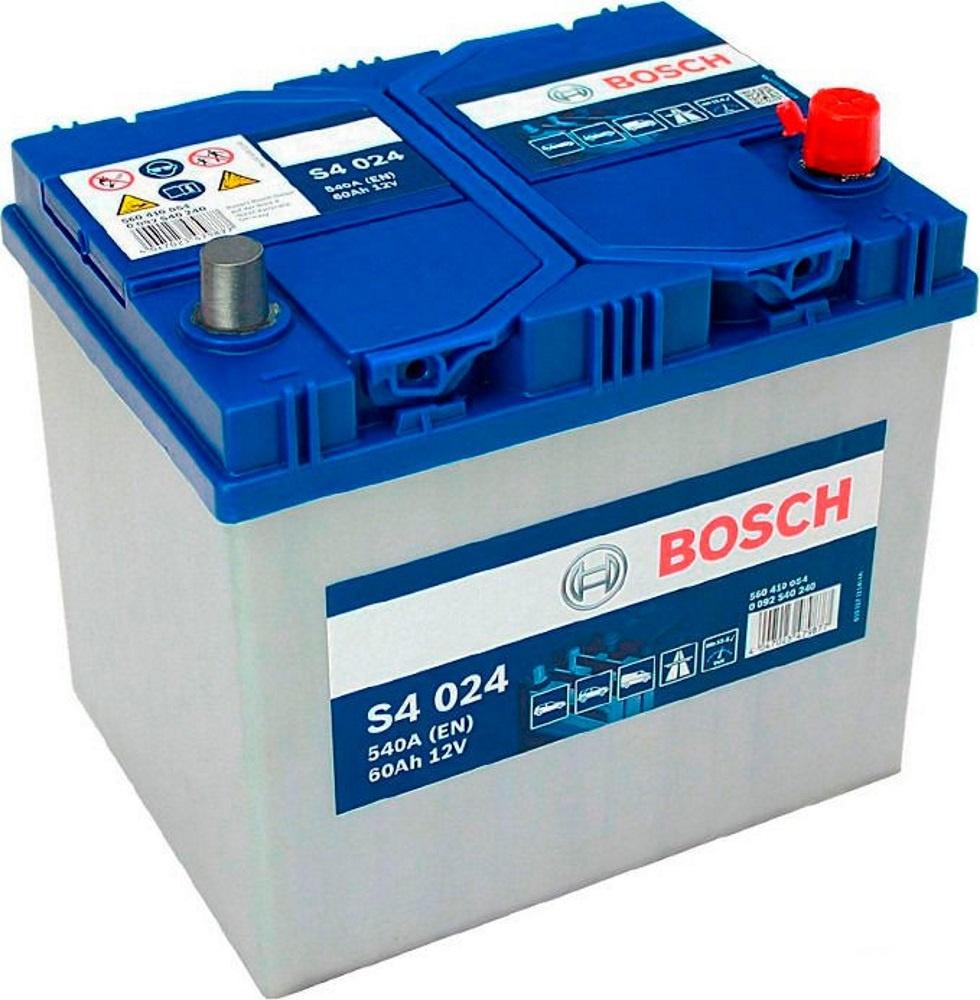 

Автомобильный аккумулятор Bosch S4 024 560 410 054 JIS / 0092S40240 (60 А/ч), Аккумулятор Bosch S4 024 560410054 60 А/ч JIS 0092S40240