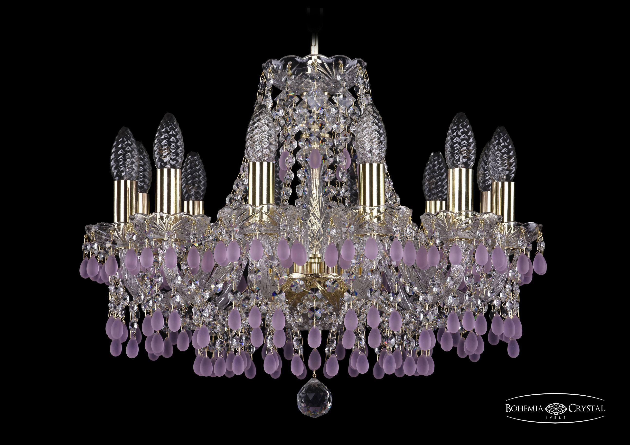 

Подвесная люстра Bohemia Ivele Crystal 1410/12/160/G/V7010