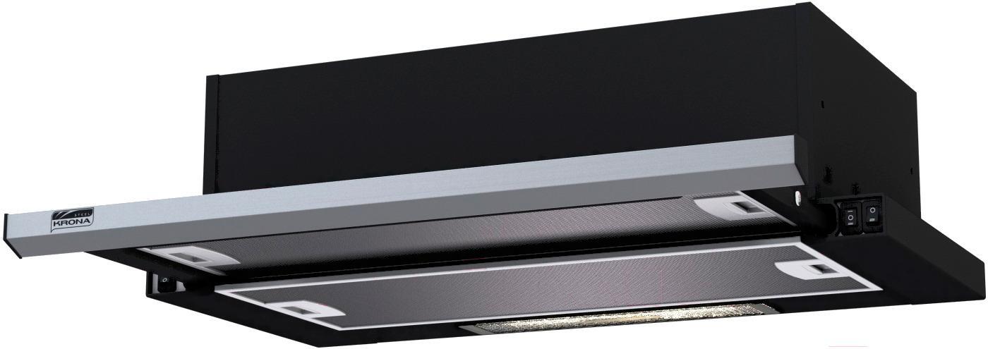 

Кухонная вытяжка Krona Kamilla Slim 600 Black/inox (1 мотор) [00021300], Кухонная вытяжка Krona Kamilla Slim 600 1m 00021300 Black/Inox