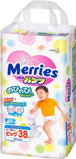 Merries BIG (38 шт) - фото Трусики Merries BIG (38 шт)