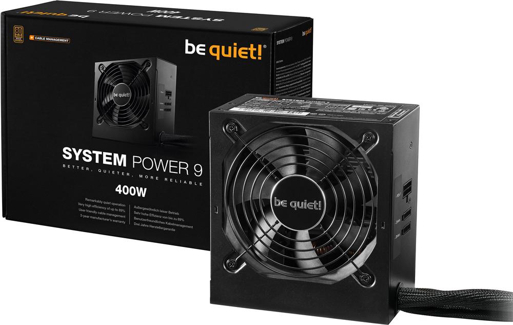 

Блок питания для компьютеров be quiet! 400W System Power 9 [BN300], 400W System Power 9