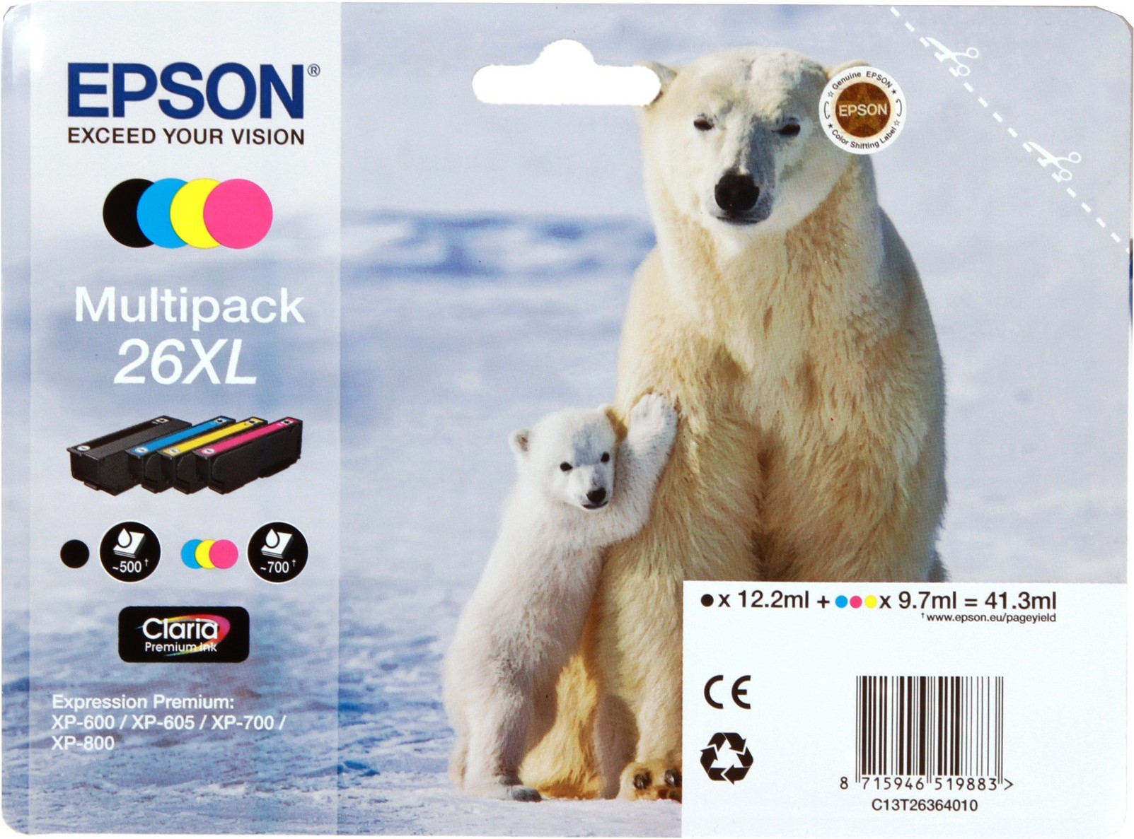 

Картридж для принтера Epson C13T26364010, Картридж Epson C13T26364010