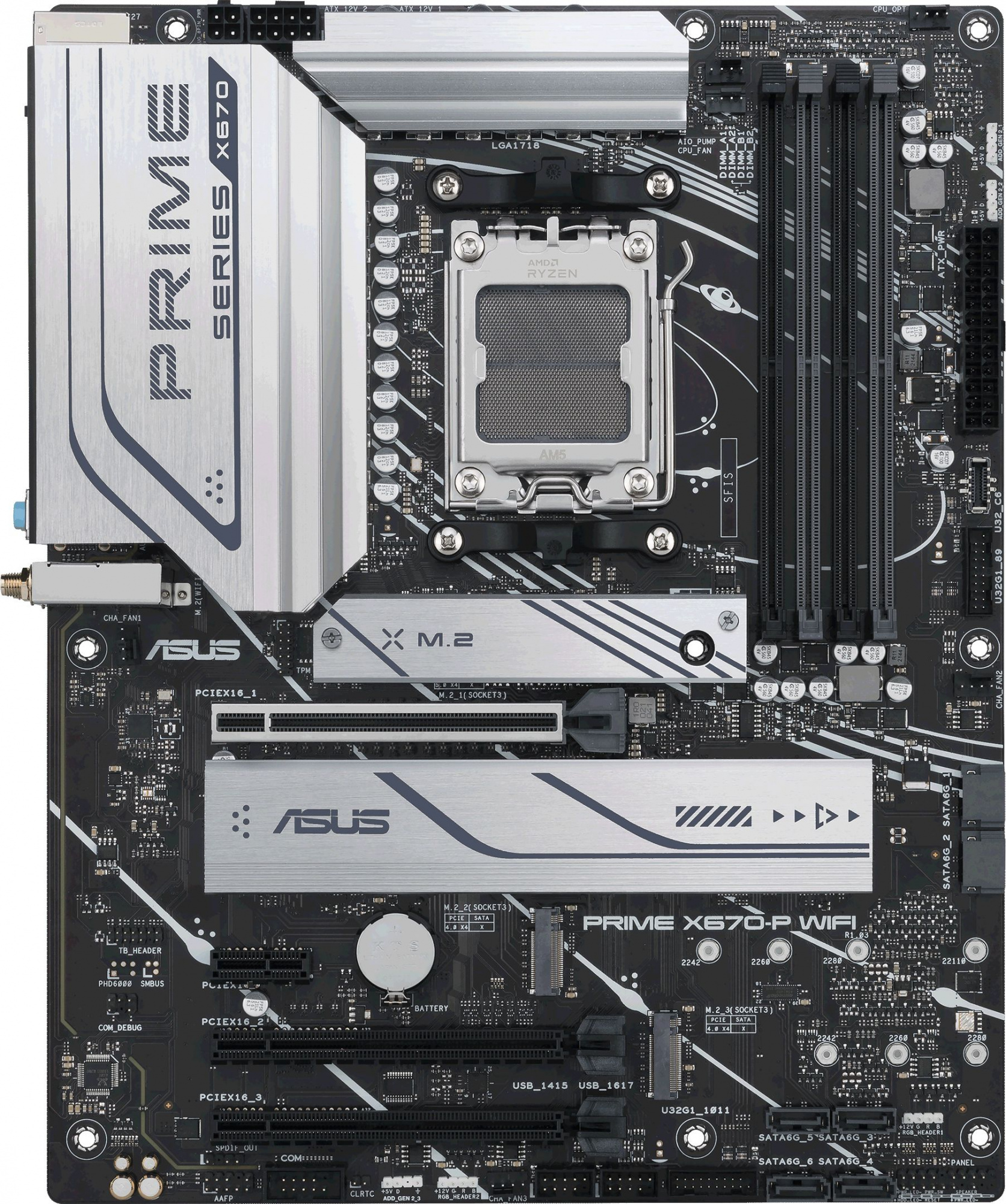 

Материнская плата ASUS Prime X670-P WiFi