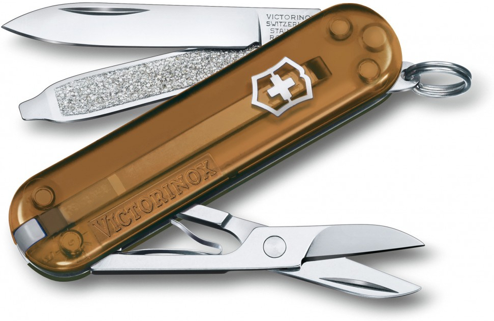 

Туристический нож Victorinox перочинный Classic Chocolate Fugde 58мм 7функц. [0.6223.T55G], Мультитул Victorinox Classic Chocolate Fudge (0.6223.T55G)